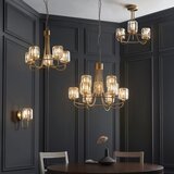  Endon 118934 - Luster na lancu BERENICE 9xE14/7W/230V zlatna | Eponuda.com