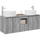  Set ormarića za kupaonicu 3 kom. Siva Sonoma 49,5 x 44,5 x 65,5 cm | Shoptok.si