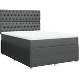 Maison Chic Box spring postelja - Vzmetna postelja z vzmetnico temno siva 160x200 cm blago SL17815, (21894352) | Shoptok.si