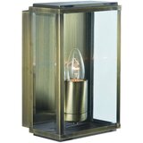 Searchlight Box Zunanja stenska svetilka z 1 lučjo, antična medenina, IP44, E27, (22100697) | Shoptok.si