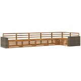  Set vanjskih sofa 6 pcs Prirodna 402 x 172,5 x 73 cm | shoptok.hr