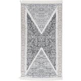 vidaXL Tepih crno-sivi 120 x 180 cm pamučni Cijene