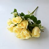  Umjetni buket Ruža žuta 46 cm | shoptok.hr