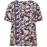 Zizzi Bluza kamela / temno modra / bela | Shoptok.si