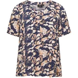 Zizzi Bluza kamela / temno modra / bela