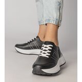 Gemre Black sports sneakers with silver insert Lenkuta | Shoptok.si