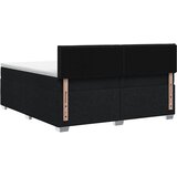  Boxspring krevet s madracem Crna 200 x 200 cm Tkanina Slike
