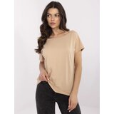 BASIC Feel Good T-shirt-RV-TS-4662.93-camel Cene
