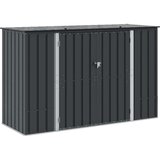  Kutija za spremanje u vrtu Crna 214 x 82 x 132 cm Čelik | shoptok.hr