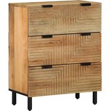  Komoda od 3 komada smeđa 60x33x75 cm Puno drvo Mango Slike