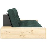 Karup Design Temno zelena raztegljiva sedežna garnitura iz rebrastega žameta 244 cm Base – | Shoptok.si