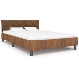 The Living Store Posteljni okvir rjav iz umetnega semiš usnja 120x200 cm - Posteljni Okvir, (21503545) | Shoptok.si