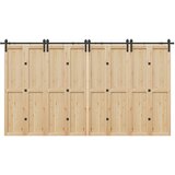  Pribor za klizna vrata 400 cm čelični crni | shoptok.hr