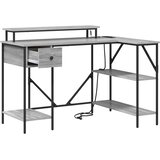  Stol s policom Siva Sonoma 120 x 79 x 86,5 cm Konstruirano drvo | shoptok.hr