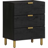  Noćni ormarić crni 50x33x62 cm od konstruiranog drva | shoptok.hr