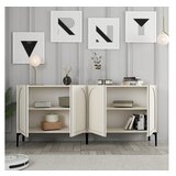 Hanah home komoda lyon 79 cream black Cene