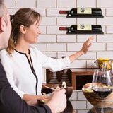 MIVIDE 6x stensko kovinsko držalo za vinske steklenice | Shoptok.si
