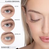 Nanolash DIY Eyelash Extensions set za kućno produljivanje trepavica Classy BROWN 36 kom Slike