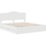  Krevetna konstrukcija Bijela 200 x 200 cm Inženjersko Drvo | shoptok.hr