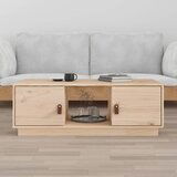 vidaXL Klubska mizica 100x50x35 cm trdna borovina Cene