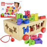 Magic Toys Beilaluna: Drveni oblikovni sorter s brojevima na kotačima | shoptok.hr