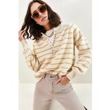 Bianco Lucci Sweater - Beige - Regular fit cene