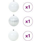 vidaXL Set božičnih okraskov 3 pcs Bela | Shoptok.si
