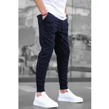 Madmext Navy Blue Men's Tracksuits with Elastic Legs 4821