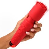 Bloomgasm Pleasure Rose 10X Silicone Wand with Rose Attachment | Shoptok.si