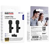 Bežični mikrofon Lightning Borofone Winner Lavalier crni - 2 komada | shoptok.hr
