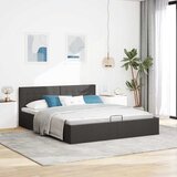  Hidraulični okvir za krevet od tkanine tamnosivi 180 x 200 cm | shoptok.hr