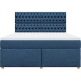  Krevet s oprugama i madracem plavi 180x200 cm od tkanine | shoptok.hr