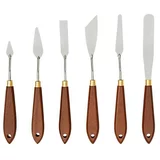 LIQUITEX Basics Komplet slikarskih noževa (Metal, 6 -dij.)