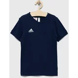 Adidas Otroška bombažna kratka majica ENT22 TEE Y mornarsko modra barva