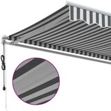 vidaXL Avtomatsko zložljiva tenda antracit in bela 600x300 cm | Shoptok.si