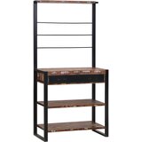 vidaXL Kuhinjska polica Večbarvna 80x40x160 cm Trden les recikliran | Shoptok.si