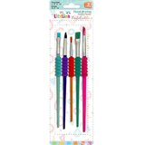 Luna The Littlies: Pastelne plastične četkice, set od 5 komada | shoptok.hr