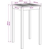 Stol za bar u vrtu Bijela 60 x 60,5 x 105 cm | shoptok.hr