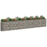  Gabionska povišena gredica od pocinčanog željeza 610x50x100 cm | shoptok.hr
