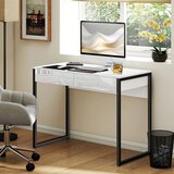  Radni stol 100 x 50 cm Računalni stol Uredski stol s 2 ladice za male sobe crni | shoptok.hr
