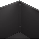  Vrtna saksija 2 kom. Crna 80 x 20 x 49 cm Čelična vrata | shoptok.hr