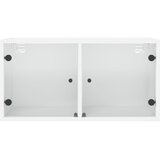  Zidni ormarić sa staklenim vratima bijeli 68,5 x 37 x 35 cm | shoptok.hr