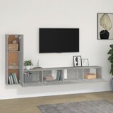  3-dijelni set TV ormarića siva betona konstruirano drvo | Eponuda.com