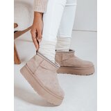 DStreet Śniegowce damskie na platformie jasnobeżowe | shoptok.hr