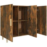  Komoda boja dimljenog hrasta 90 x 34 x 80 cm konstruirano drvo | shoptok.hr