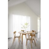 Rowico Okrugao proširiv blagovaonski stol od punog hrasta u prirodnoj boji ø 120 cm Filippa – | shoptok.hr