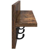  Vješalica za kapute na zidu Dimljeni hrast 80 x 10,5 x 18 cm | Eponuda.com