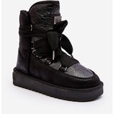 Kesi Women's snow boots with D lacing. Franklin DFSH370006 Black | ePonuda.com