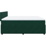  Krevet s oprugama i madracem tamnozeleni 200x200 cm baršunasti | shoptok.hr