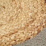 vidaXL podmetači 6 kom prirodna i siva boja 38 cm od jute i pamuka | shoptok.hr